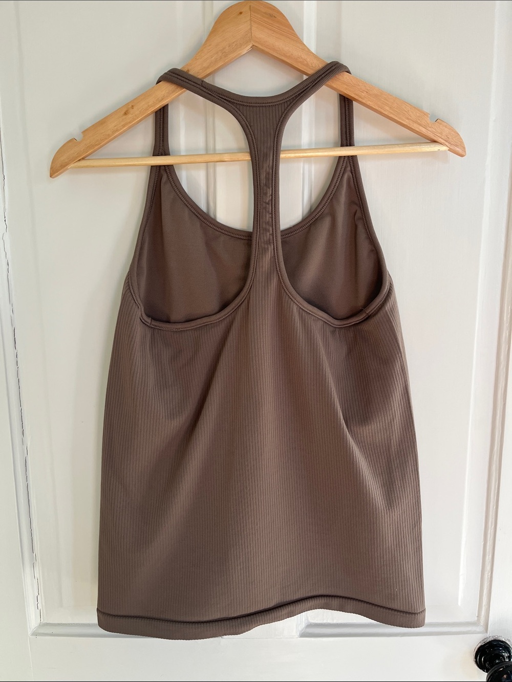 Athleta Ribbed Racerback Tank Top - Brown - Picture 2 of 3